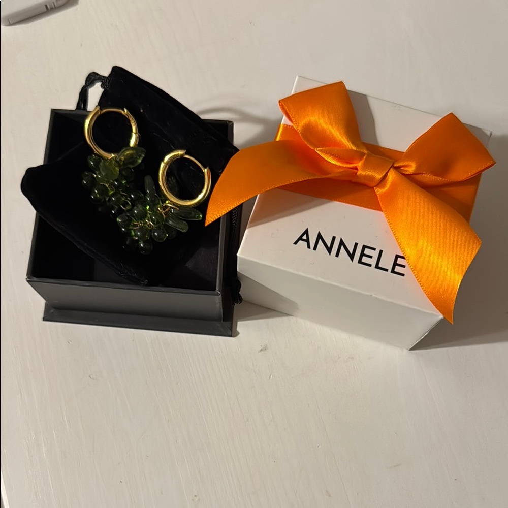 Annele Gold Grape Jelly Earrings